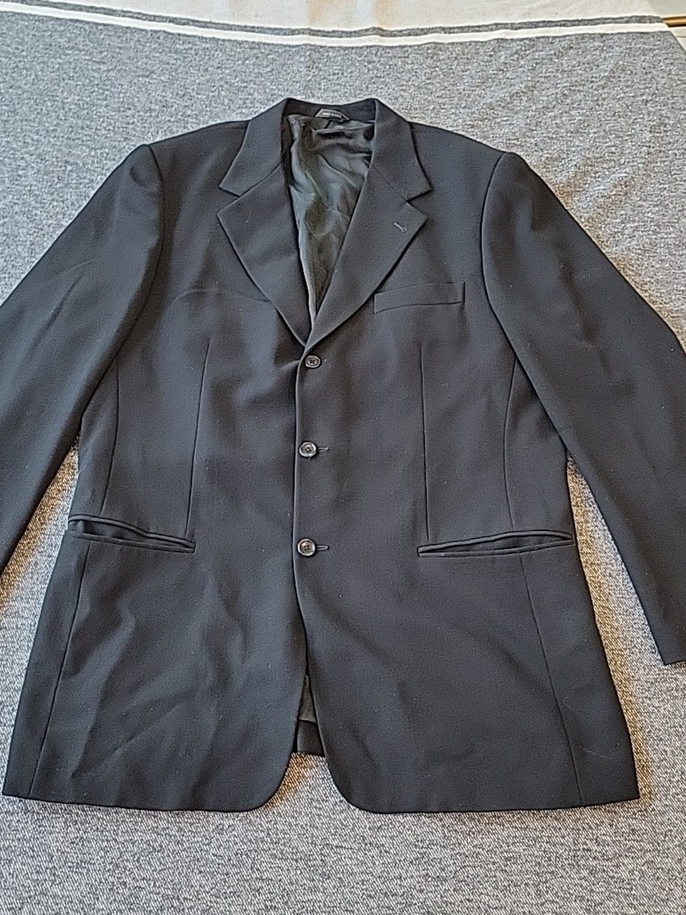 Banana Republic Jacket Men's 44L Black 3 Button Blazer Suit Coat Classic Formal